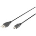 Digitus USB-Kabel USB-A Stecker, USB-Mini-B Stecker 3.00 m Schwarz DB-300130-030-S