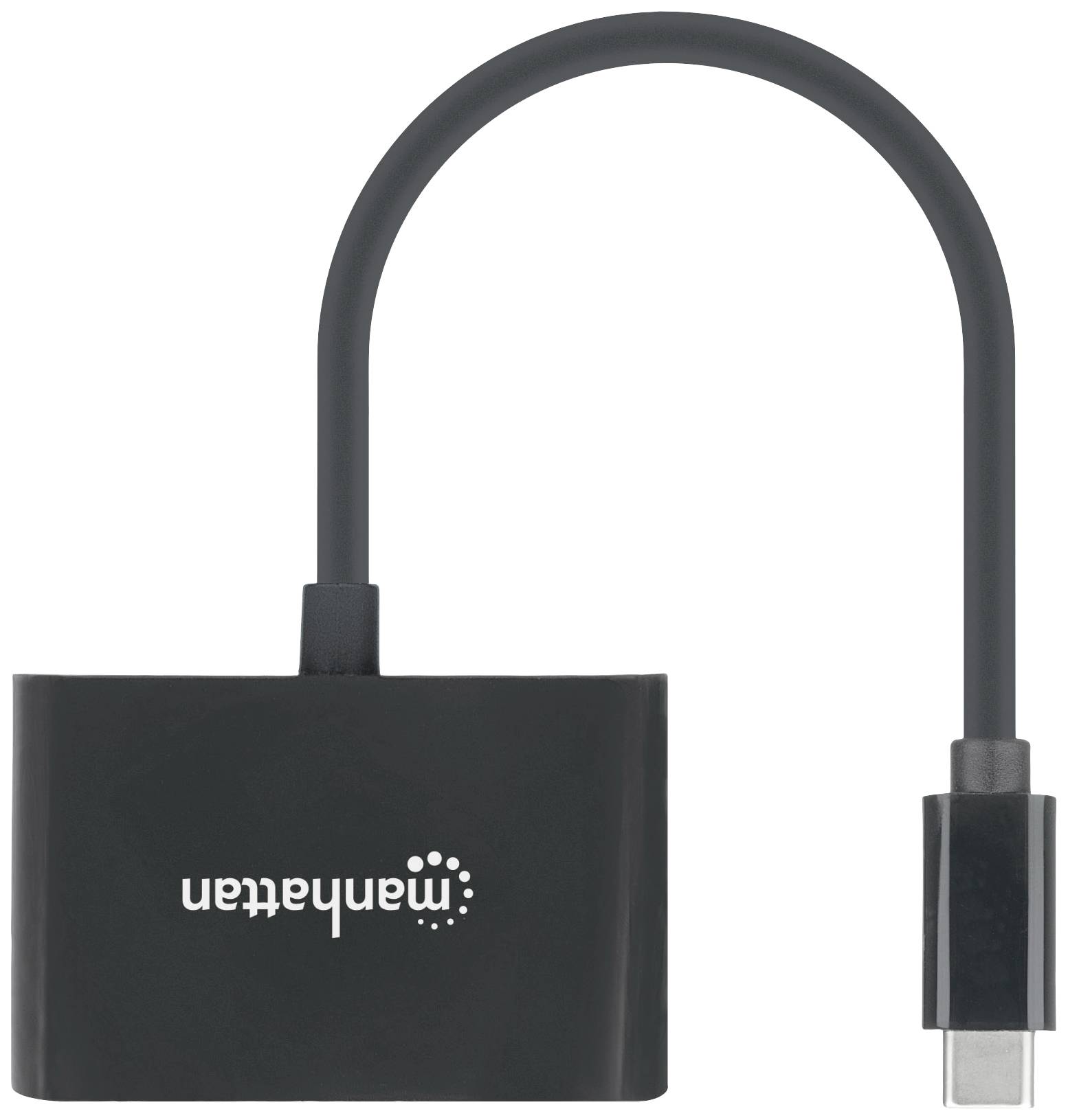 Manhattan USB 2.0 Adapter [1x USB-C® Stecker - 1x HDMI-Buchse, USB-C® Buchse (Power Delivery)] 153416 20cm beidseitig