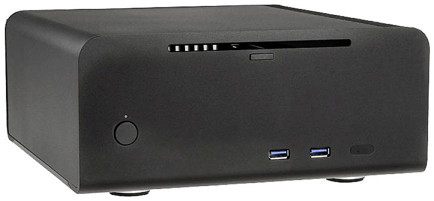 Streacom ST-FC8B-ALPHA-OPT HTPC PC-Gehäuse Schwarz
