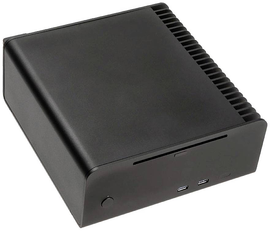 Streacom ST-FC8B-ALPHA-OPT HTPC PC-Gehäuse Schwarz