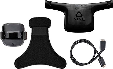HTC Virtual Reality Brille VIVE Pro 2 Full Kit + Wireless Kit Schwarz (matt), Schwarz/Blau inkl. Controller, mit integriertem