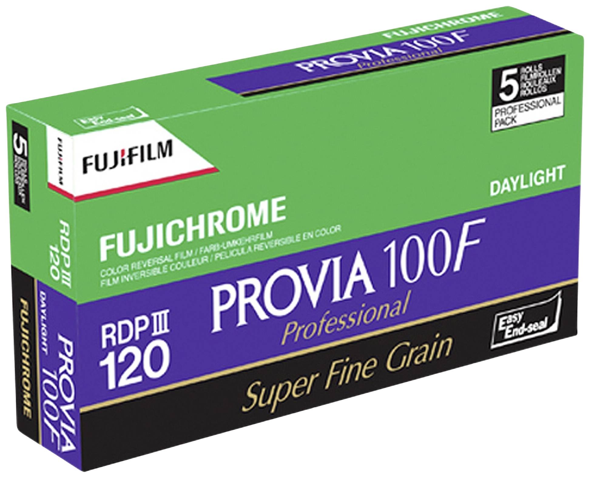Fujifilm Provia 100F Professional RDPIII 120 Mittelformat-Diafilm 5 Rollen