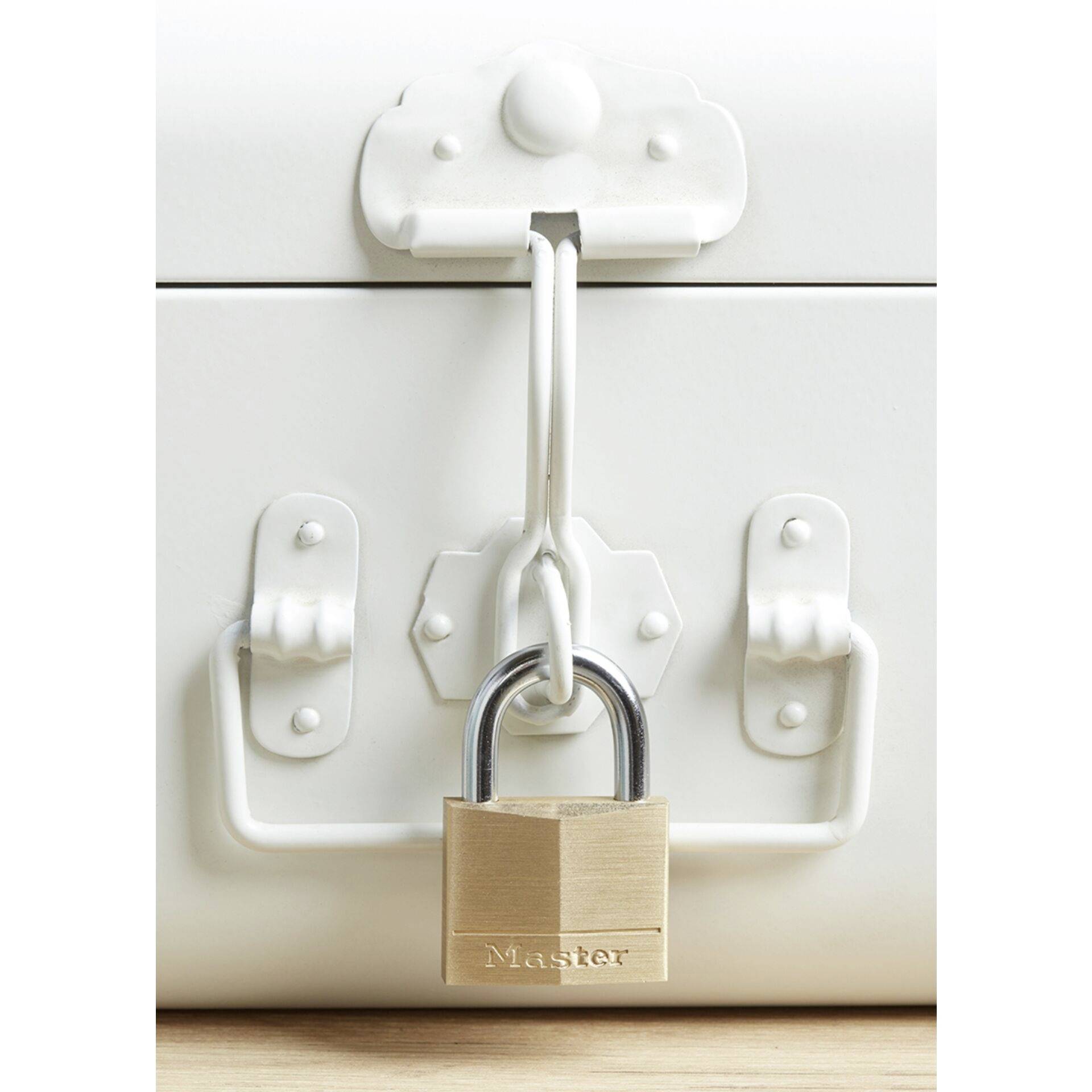 Master Lock P22214 Vorhängeschloss gleichschließend Gold, Silber Schlüsselschloss