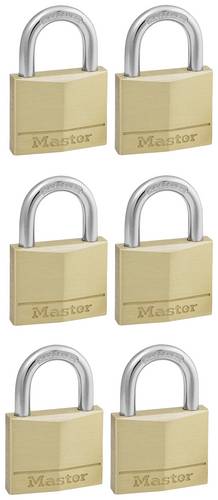 Master Lock P22214 Vorhängeschloss gleichschließend Gold, Silber Schlüsselschloss