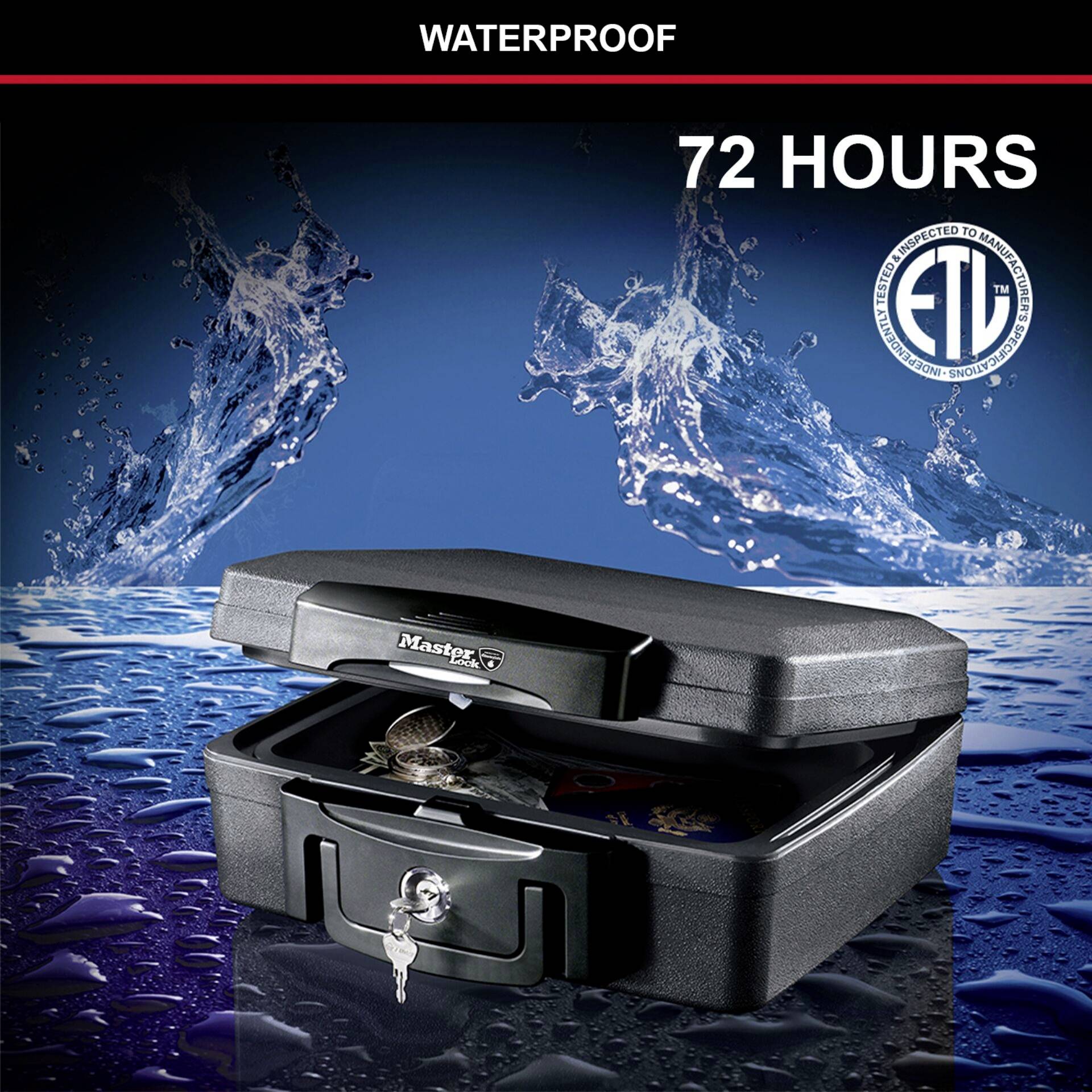 Master Lock P49014 H0100EURHRO Feuerschutztresor Schlüsselschloss