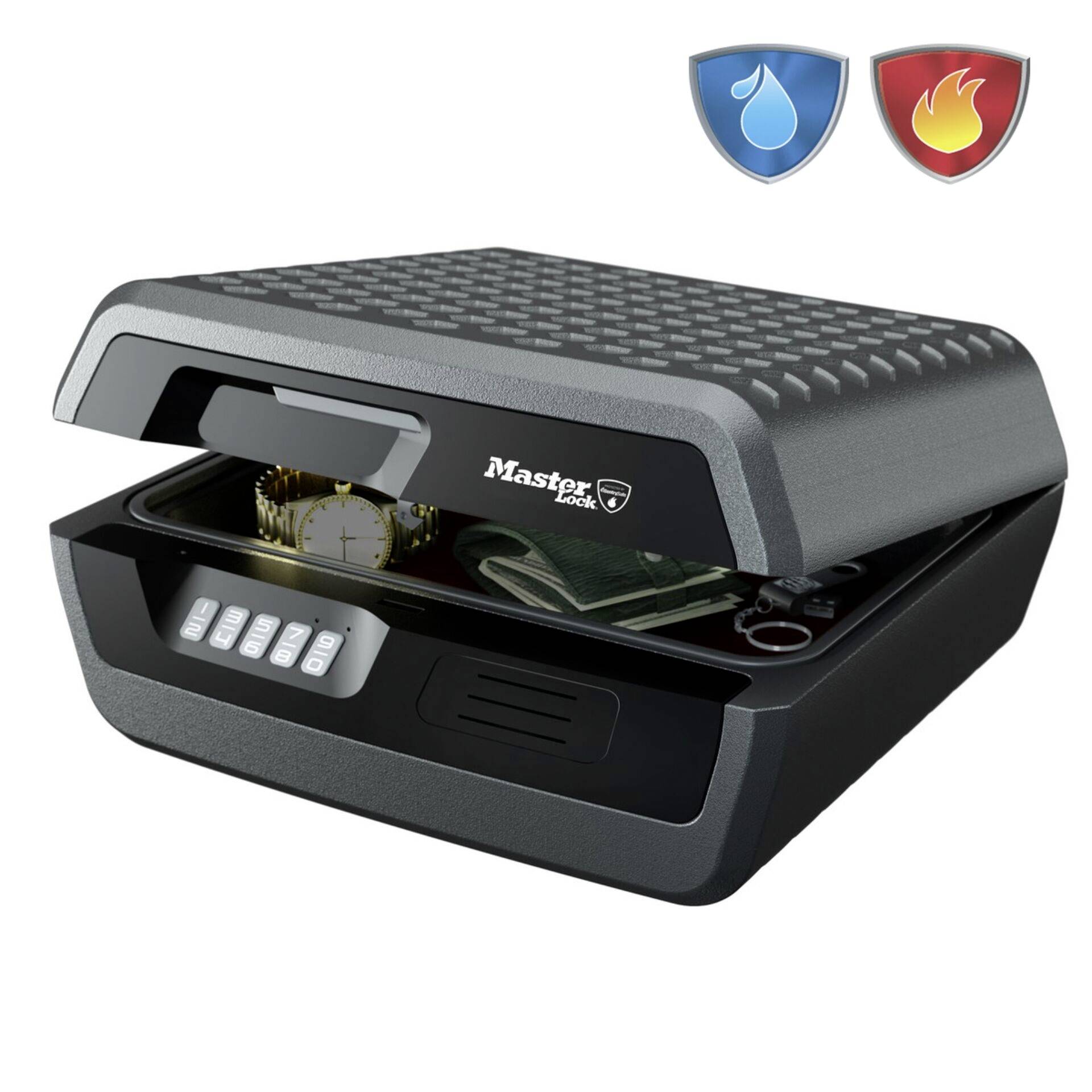 Master Lock P56069 CHW30300EURHRO Feuerschutztresor Zahlenschloss