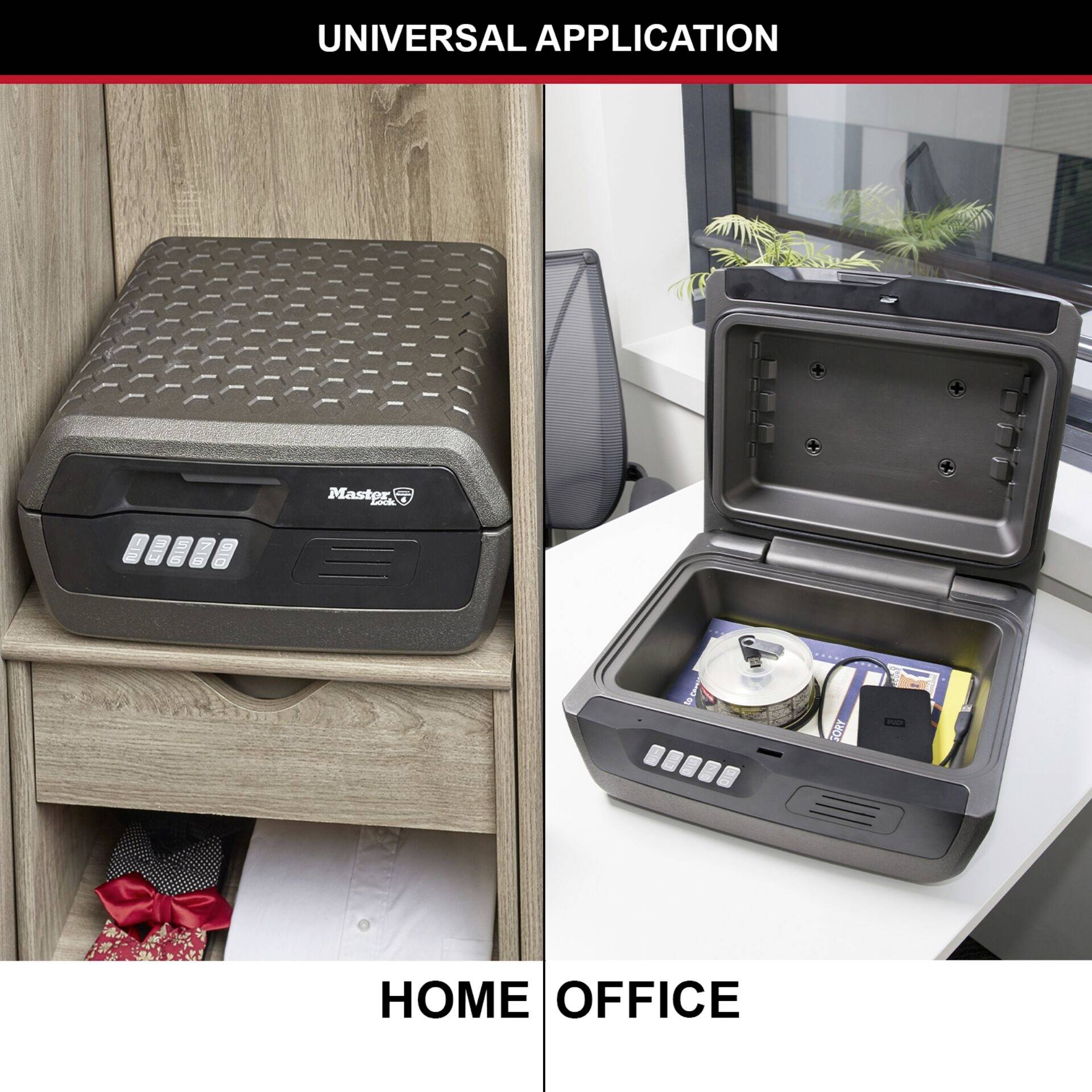 Master Lock P56069 CHW30300EURHRO Feuerschutztresor Zahlenschloss