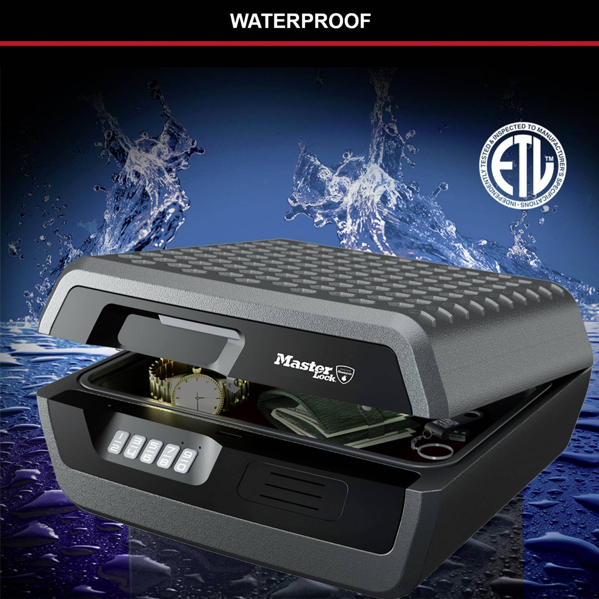 Master Lock P56069 CHW30300EURHRO Feuerschutztresor Zahlenschloss