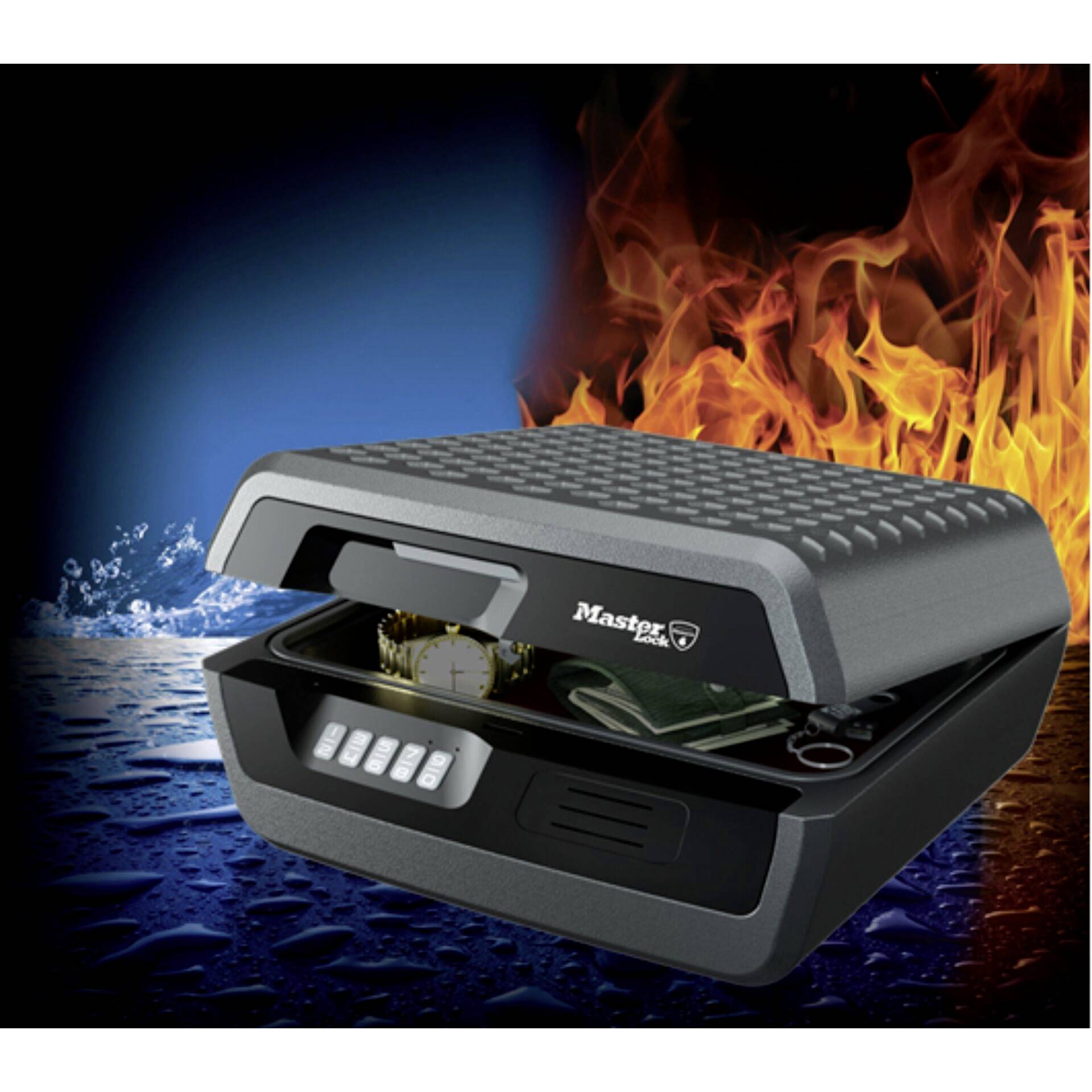 Master Lock P56069 CHW30300EURHRO Feuerschutztresor Zahlenschloss
