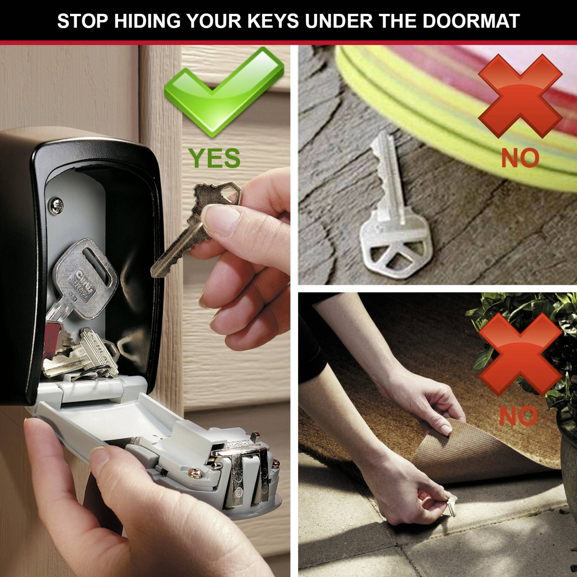 Master Lock P21296 5401EURD Schlüsseltresor Zahlenschloss