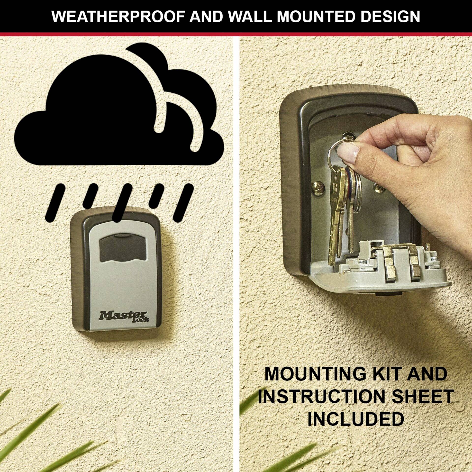 Master Lock P21296 5401EURD Schlüsseltresor Zahlenschloss