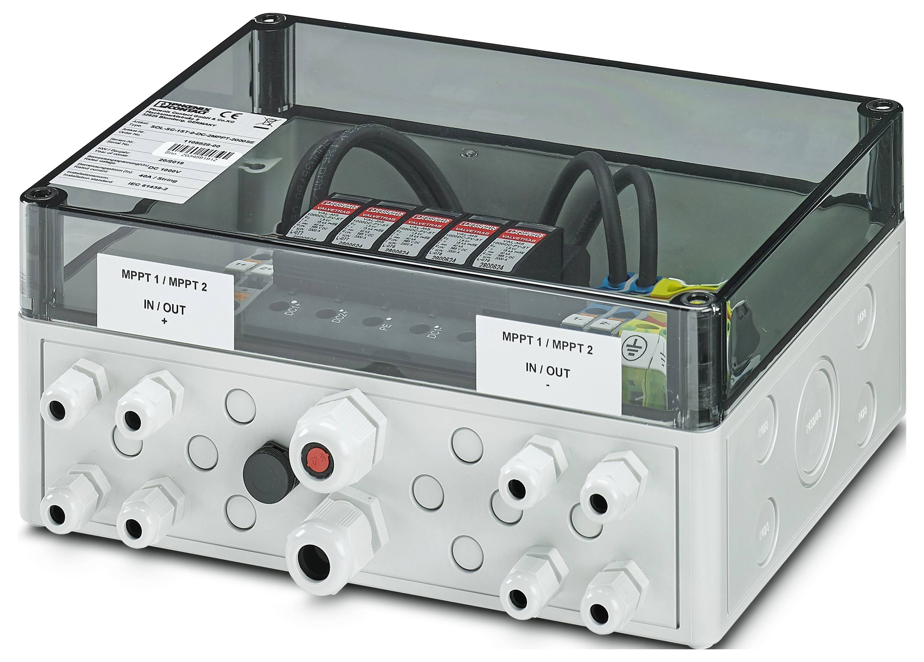 Phoenix Contact 1105828 SOL-SC-1ST-0-DC-2MPPT-2000SE Generatoranschlusskasten