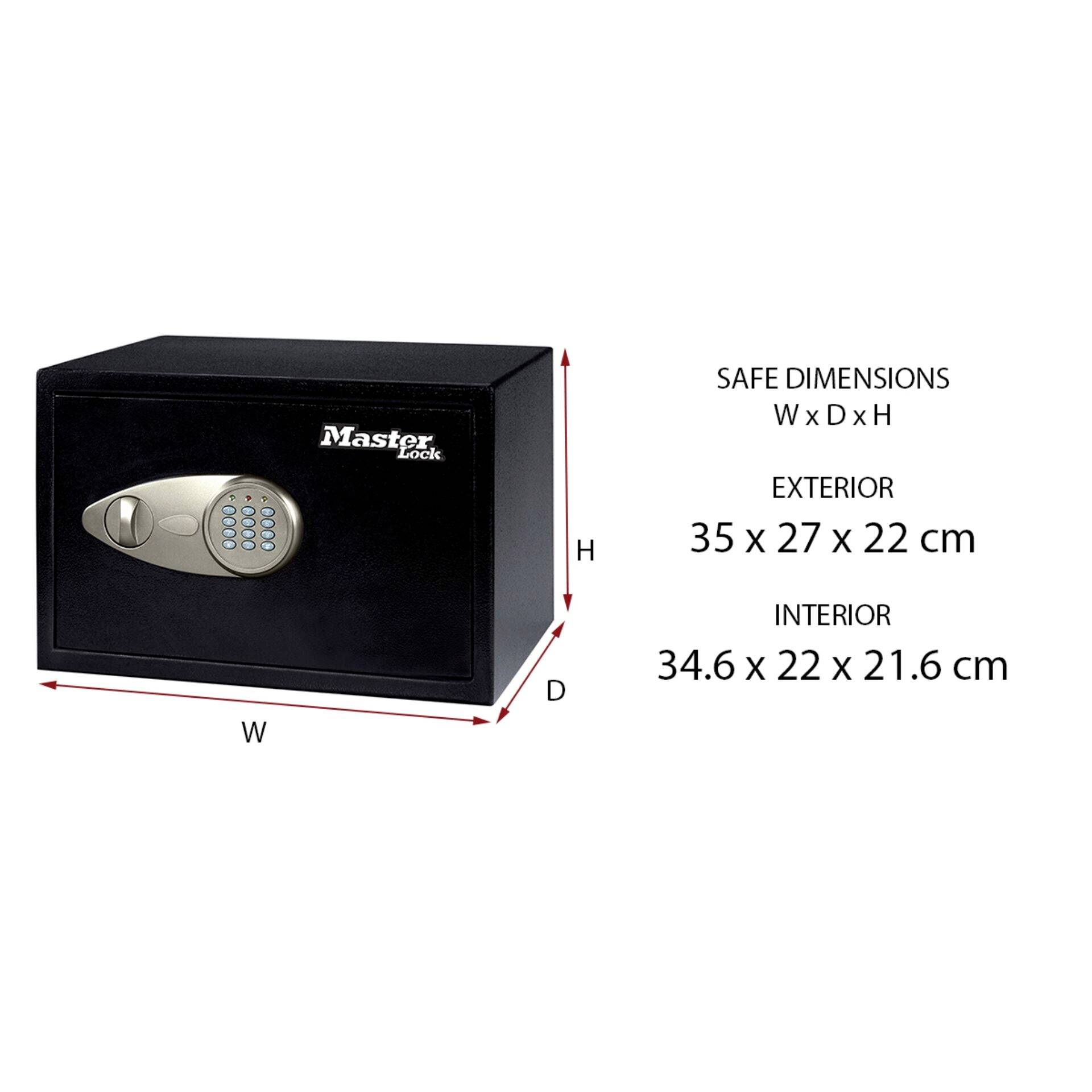 Master Lock P40024 X055ML Tresor Zahlenschloss, Schlüsselschloss