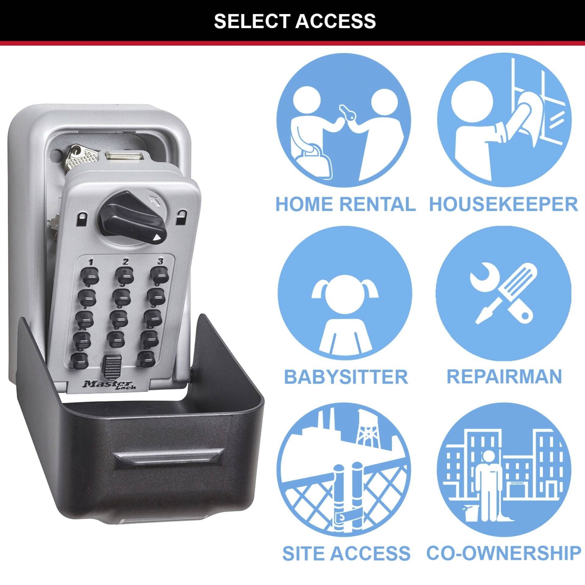 Master Lock P53378 5426EURD Schlüsseltresor