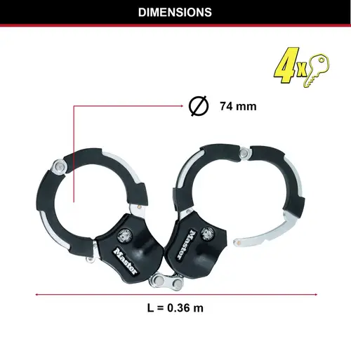 Master Lock 8200EURDPRO Rahmenschloss Schwarz Schlüsselschloss Master Lock 8200EURDPRO Rahmenschloss Schwarz Schlüsselschloss
