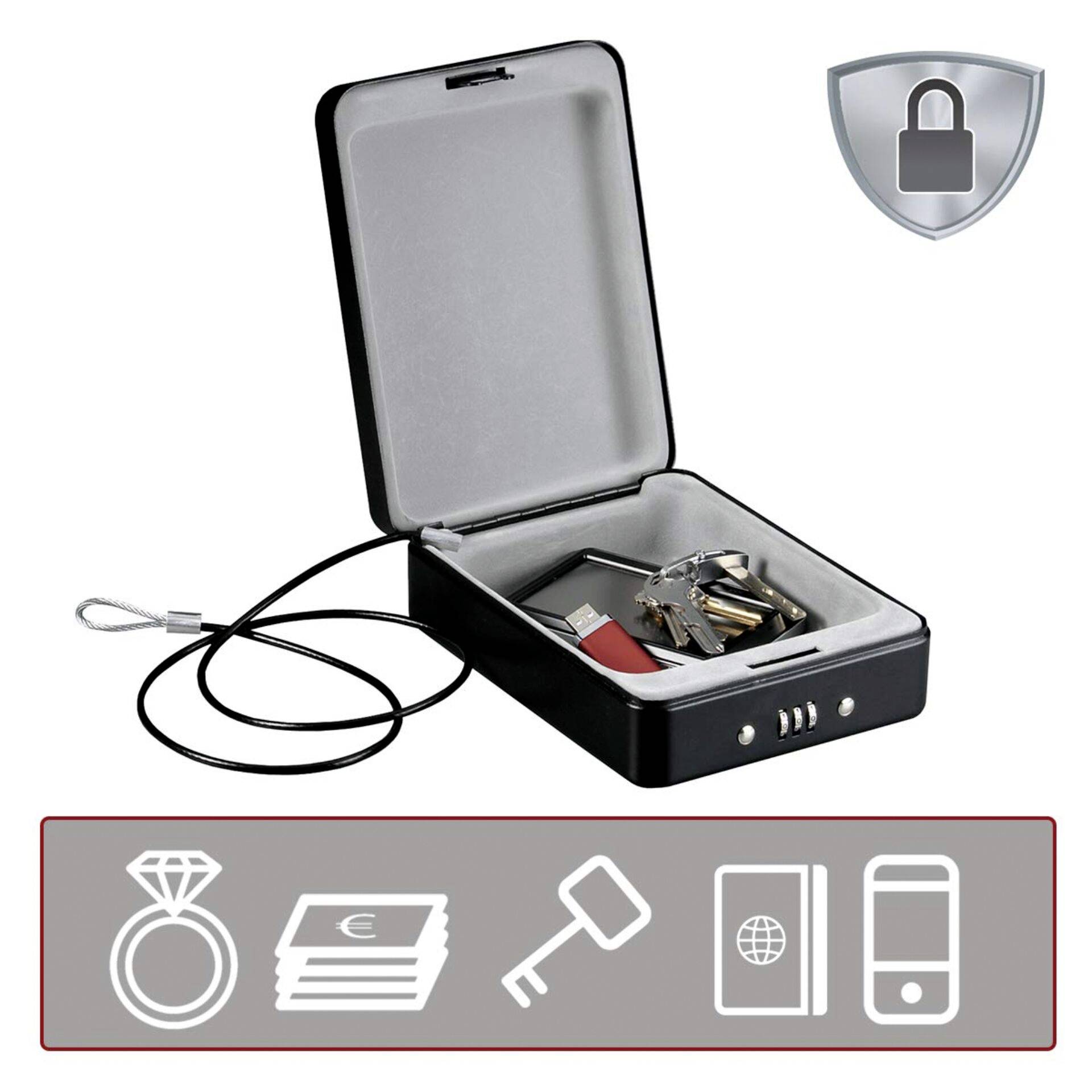 Master Lock P49013 P005CEURBLKHRO Tresor Zahlenschloss