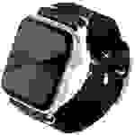 JT Berlin Alex Vintage Lederarmband 44 mm, 45mm Schwarz, Edelstahl Watch Series 4, Watch Series 5, Watch Series 6, Watch Series