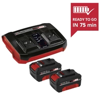 Einhell 4512112 Power X-Change PXC-Starter-Kit 2x 4,0Ah & Twincharger Kit Werkzeug-Akku und Ladegerät 18V 4Ah Li-Ion Einhell 4512112 Power X-Change PXC-Starter-Kit 2x 4,0Ah & Twincharger Kit Werkzeug-Akku und Ladegerät 18V 4Ah Li-Ion
