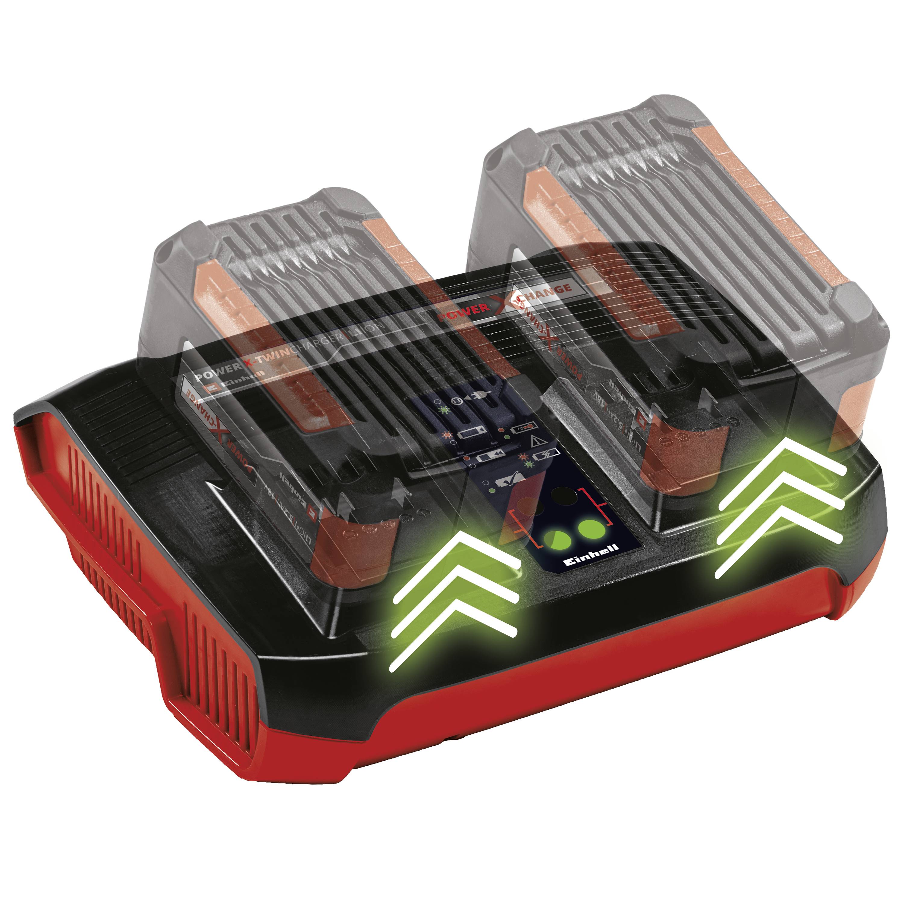 Einhell 4512112 Power X-Change PXC-Starter-Kit 2x 4,0Ah & Twincharger Kit Werkzeug-Akku und Ladegerät 18V 4Ah Li-Ion