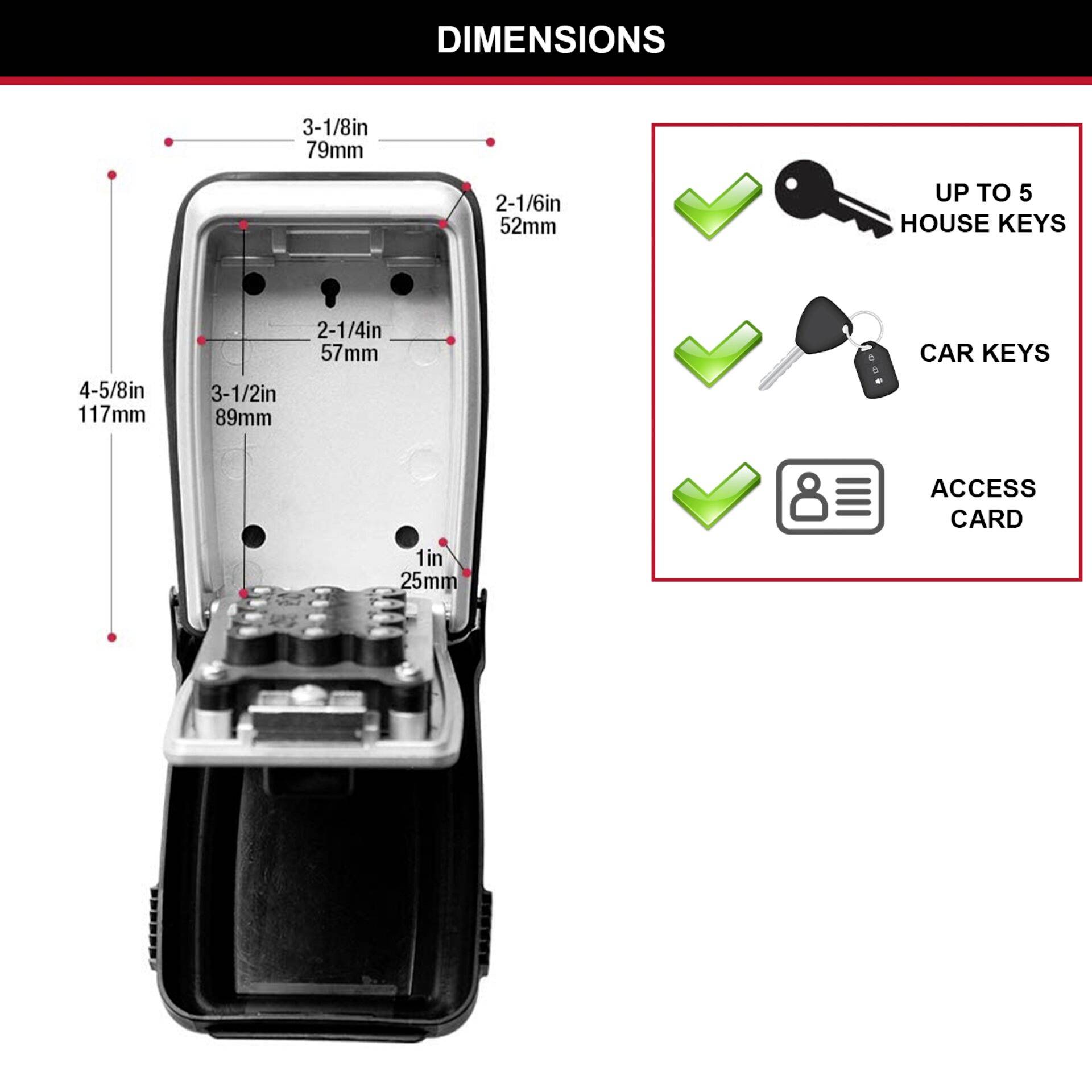 Master Lock P63350 5423EURD Schlüsseltresor