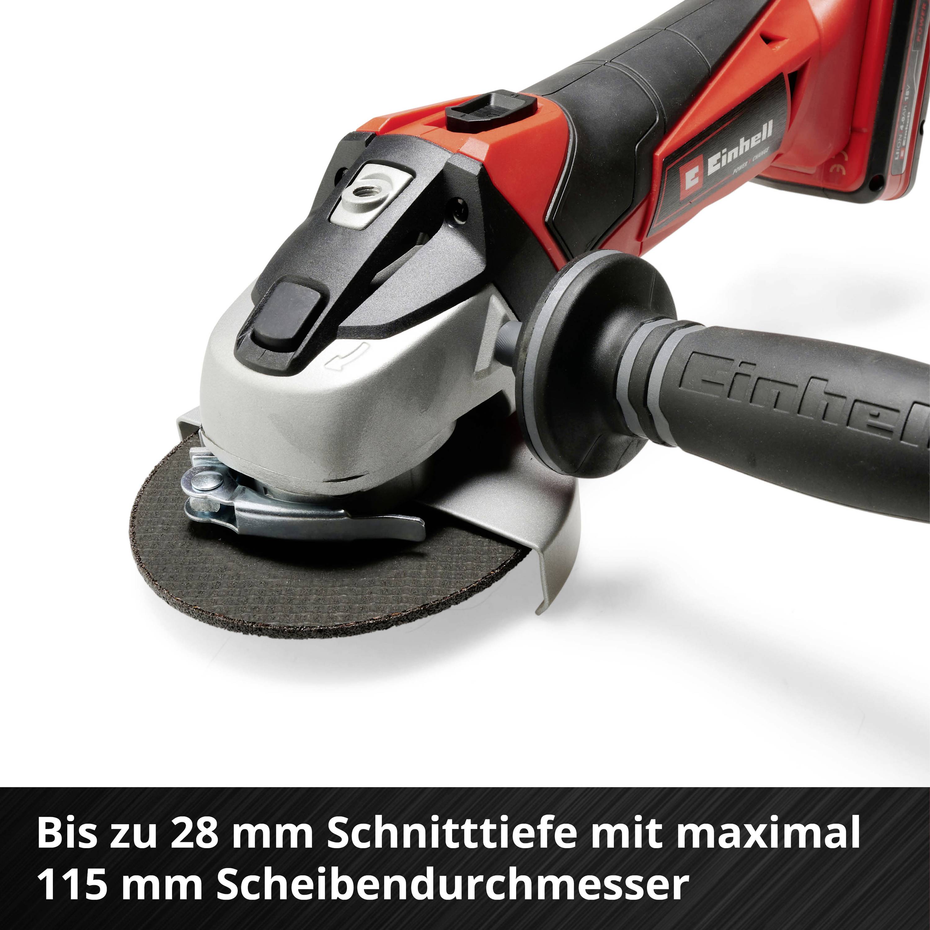 Einhell Power X-Change TE-AG 18/115 Li-Solo 4431110 Akku-Winkelschleifer 115mm ohne Akku, ohne Ladegerät