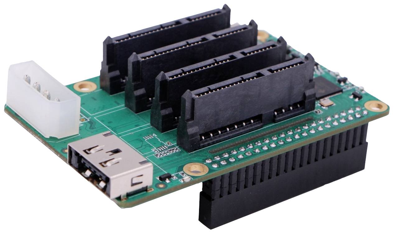 Radxa Rock_SATA-Quad_Hat Raspberry Pi® B+ Erweiterungs-Platine Passend für (Entwicklungskits): Rock
