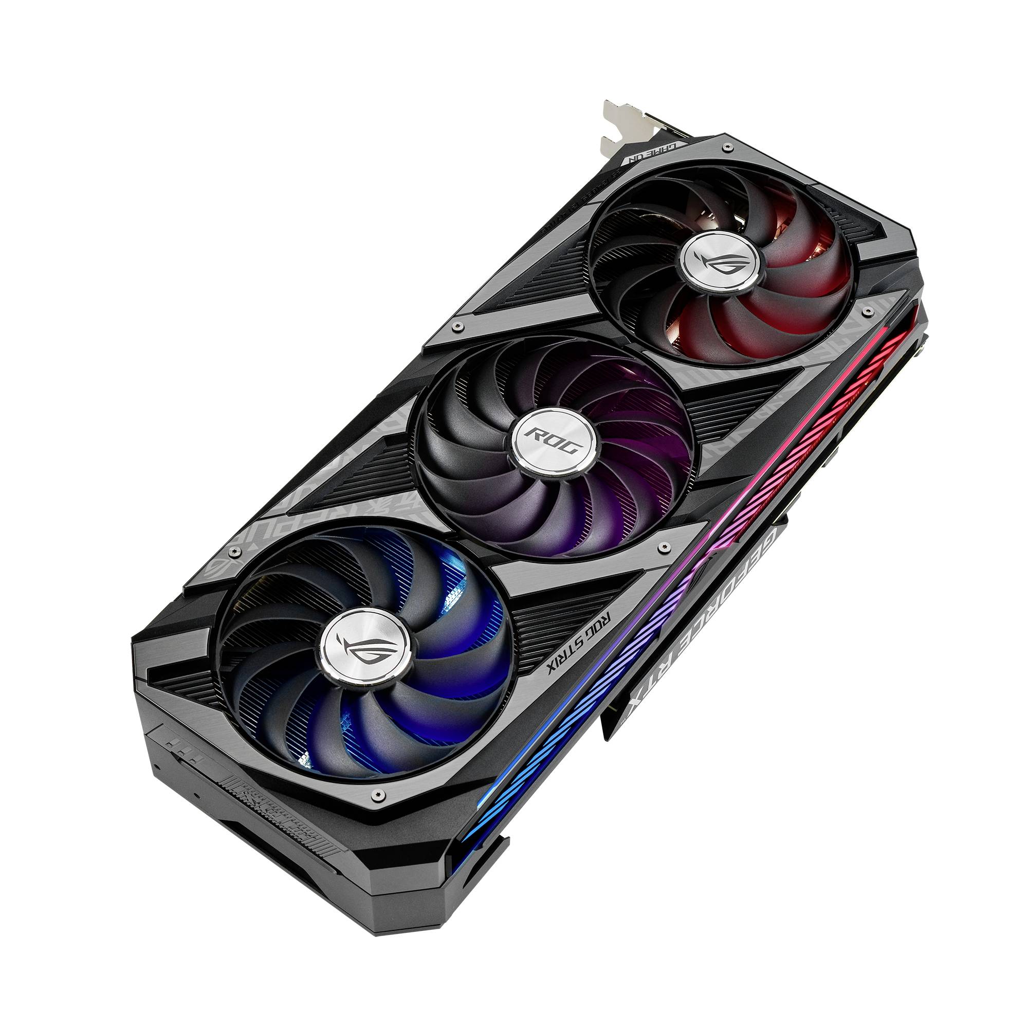 Asus Grafikkarte Nvidia GeForce RTX 3080 Strix 12 GB GDDR6X-RAM PCIe HDMI®, DisplayPort Übertaktet
