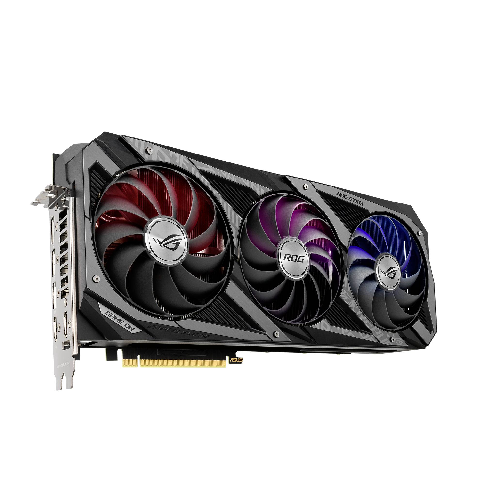 Asus Grafikkarte Nvidia GeForce RTX 3080 Strix 12 GB GDDR6X-RAM PCIe HDMI®, DisplayPort Übertaktet