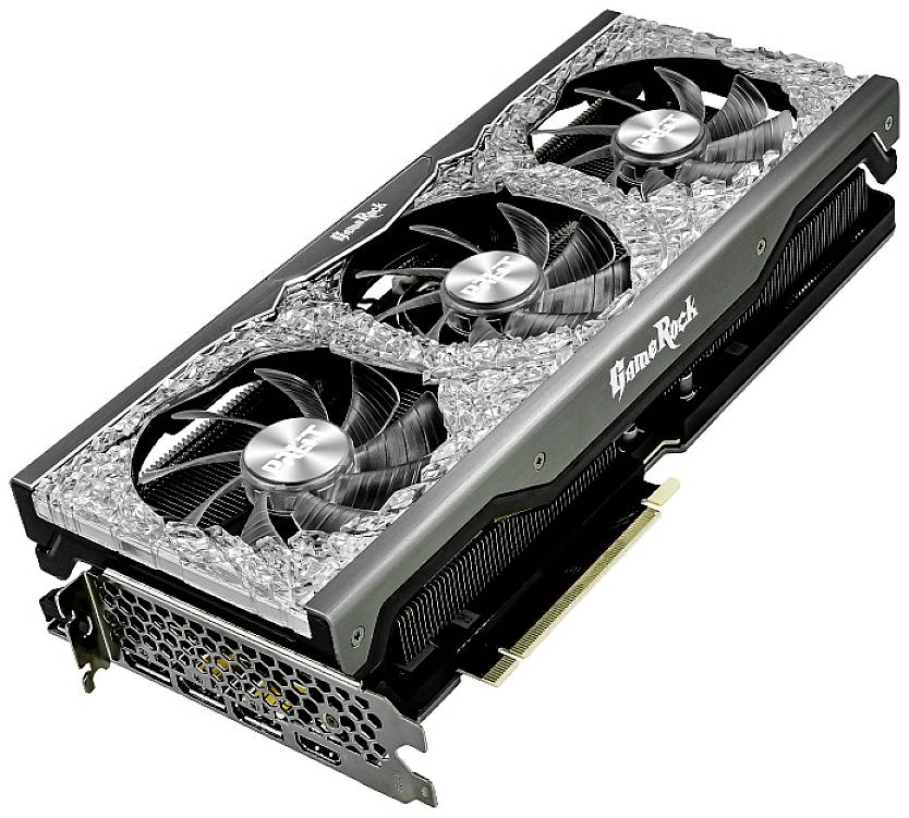 Palit Grafikkarte Nvidia GeForce RTX 3080 GameRock 12GB GDDR6X-RAM PCIe x16 HDMI®, DisplayPort Übertaktet / Overclocked