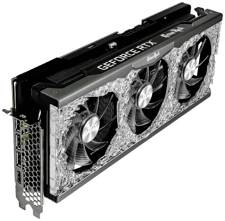 Palit Grafikkarte Nvidia GeForce RTX 3080 GameRock 12GB GDDR6X-RAM PCIe x16 HDMI®, DisplayPort Übertaktet / Overclocked