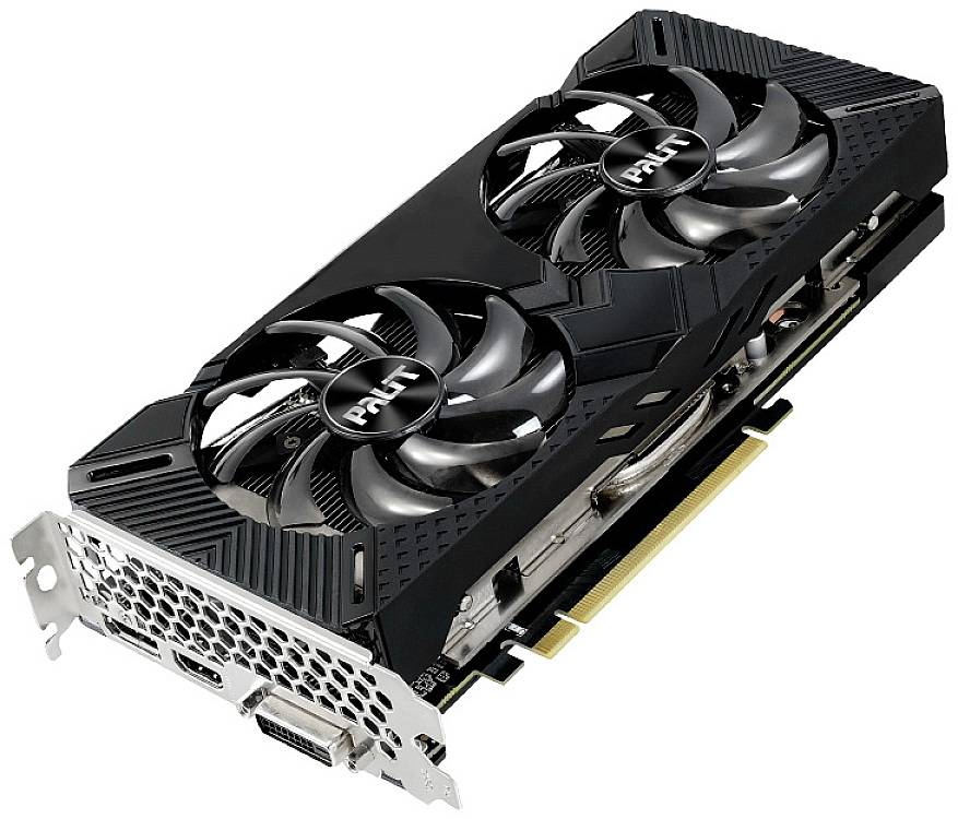 Palit Grafikkarte Nvidia GeForce RTX 2060 Dual 12GB GDDR6-RAM PCIe x16 HDMI®, DisplayPort, DVI