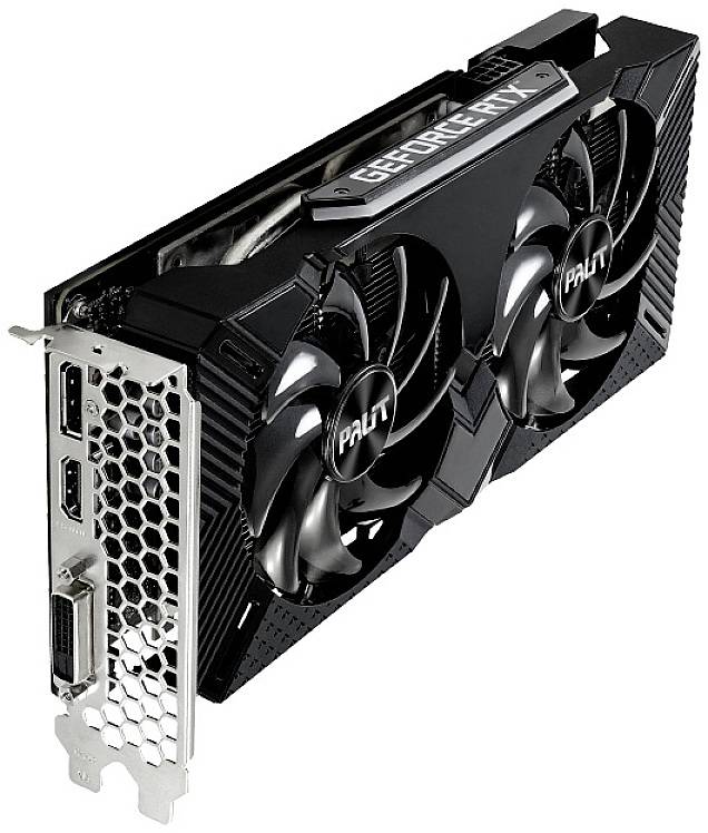 Palit Grafikkarte Nvidia GeForce RTX 2060 Dual 12GB GDDR6-RAM PCIe x16 HDMI®, DisplayPort, DVI