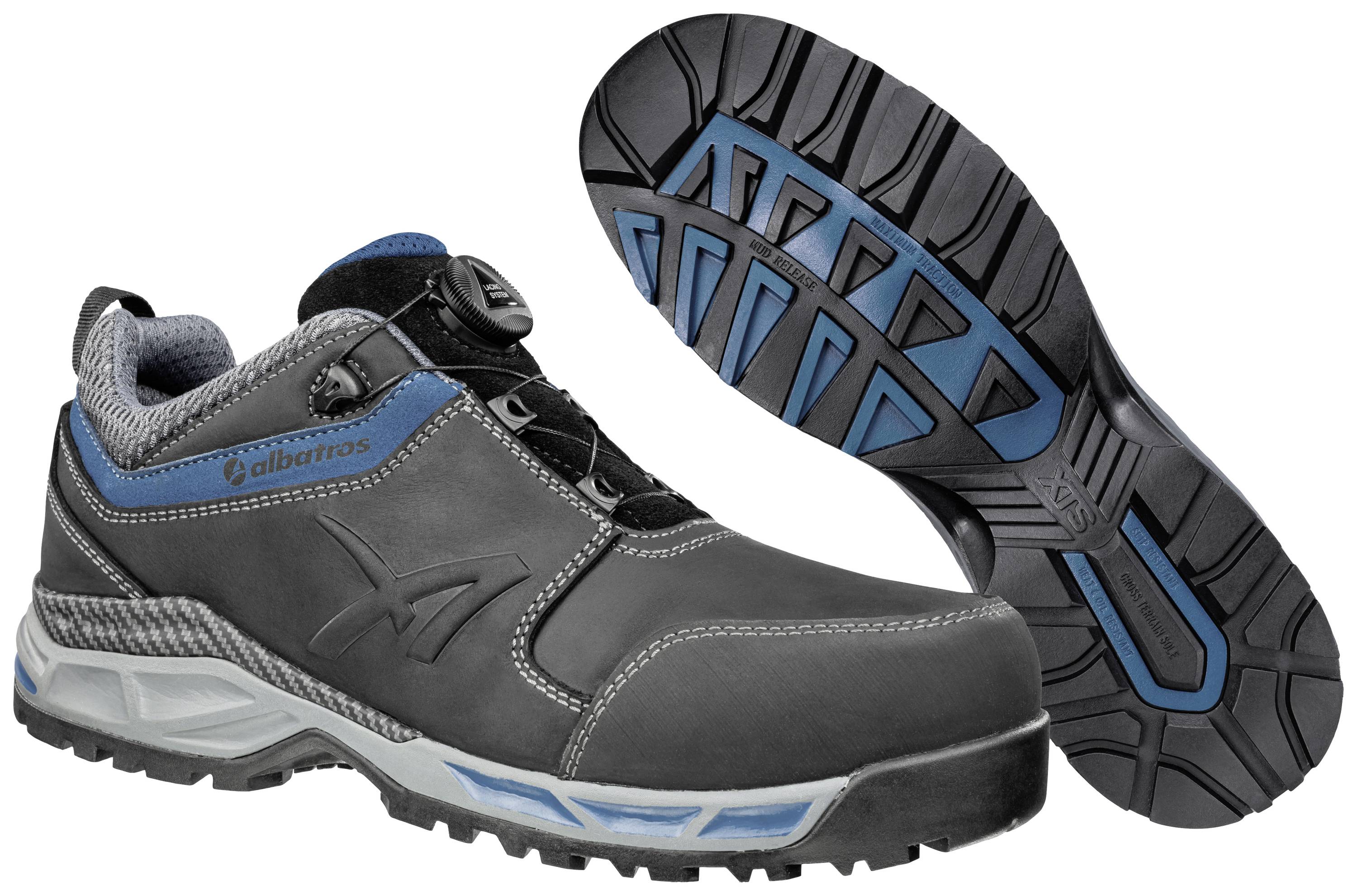 Albatros TOFANE BLACK QL LOW S3 ESD HRO SRC 648510256000043 Sicherheitsschuh S3 Schuhgröße (EU): 43 Schwarz/Blau 1 Paar