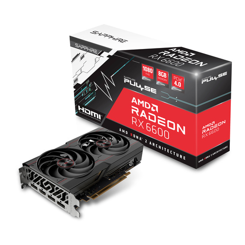 Sapphire Grafikkarte AMD Radeon RX 6600 Pulse 8 GB GDDR6-RAM PCIe HDMI®, DisplayPort AMD FreeSync