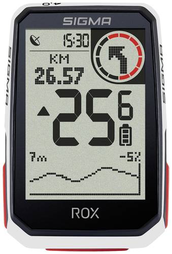 Sigma ROX 4.0 Fahrrad Navi Fahrrad GPS, GLONASS, spritzwassergeschützt  - Onlineshop Voelkner
