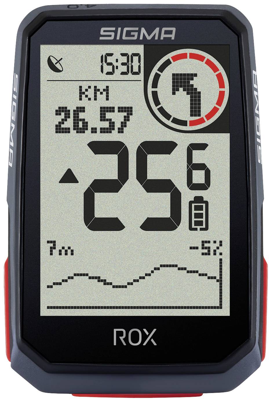 Sigma ROX 4.0 Fahrrad-Navi Fahrrad GPS, GLONASS, spritzwassergeschützt