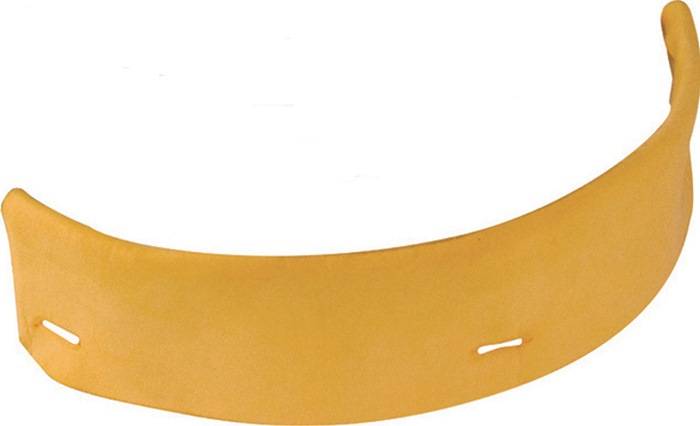 Ein goldener Ring aus Pappe, der möglicherweise als Krone oder dekoratives Element dient.