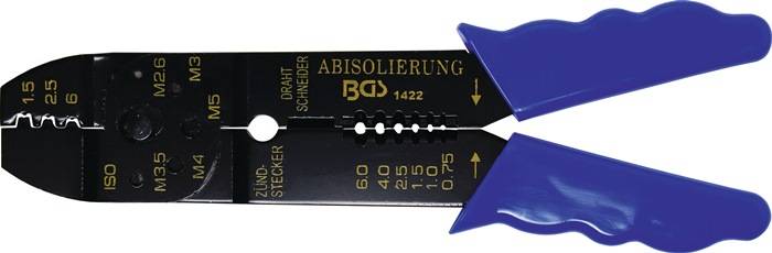 BGS Technic 1422 Crimpzange Unisolierte Kabelverbinder