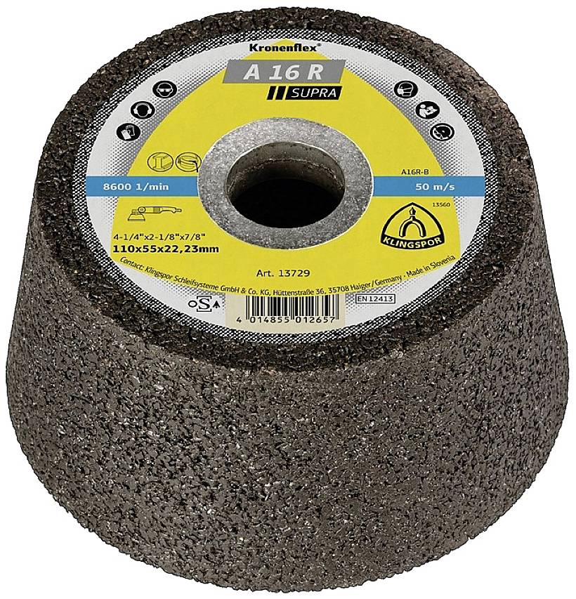 Klingspor 13728 Schleiftopf A30 R 100/55mm STA 30 Bohr.22,23mm KLINGSPOR 100 mm 1 St.