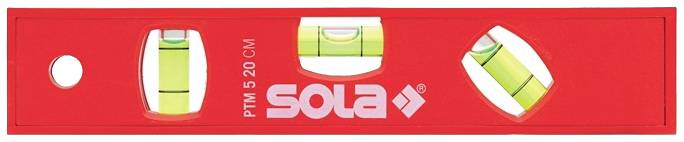 Sola 1430601 Torpedo-Wasserwaage mit Magnet 20 cm 1.50 mm/m