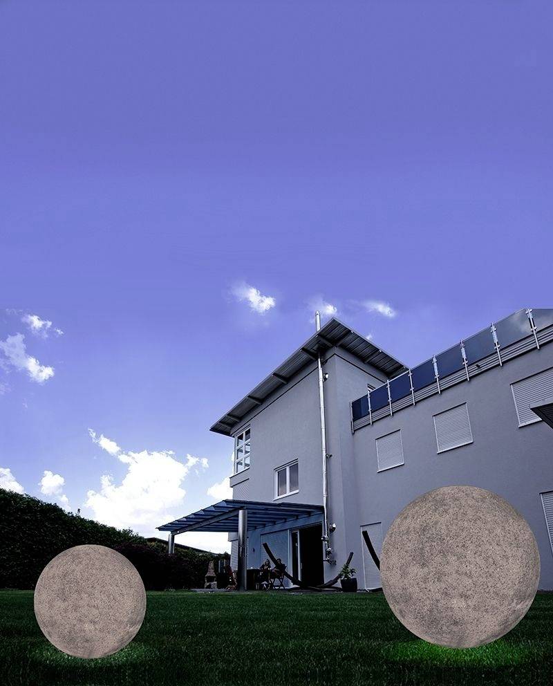 Deko Light 836012 Kugelleuchte Granit 30 Außen-Dekobeleuchtung Kugel E27 Granit