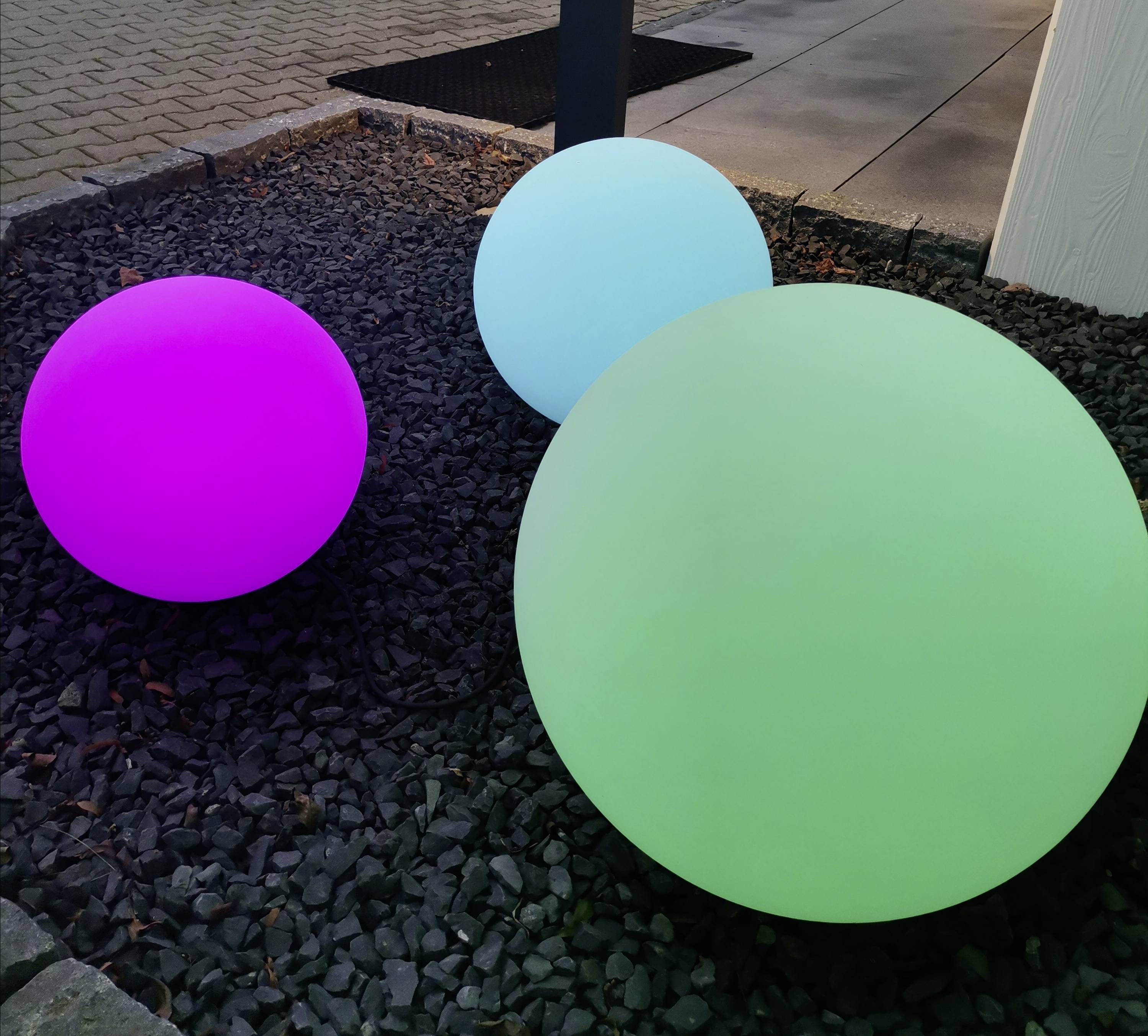 Deko Light 836012 Kugelleuchte Granit 30 Außen-Dekobeleuchtung Kugel E27 Granit