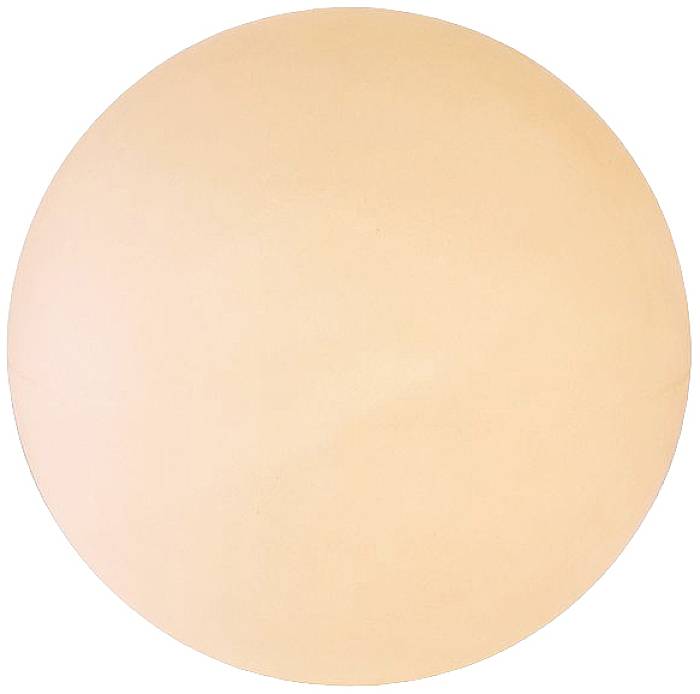 Ein heller, orangefarbener Kreis auf weißem Hintergrund.