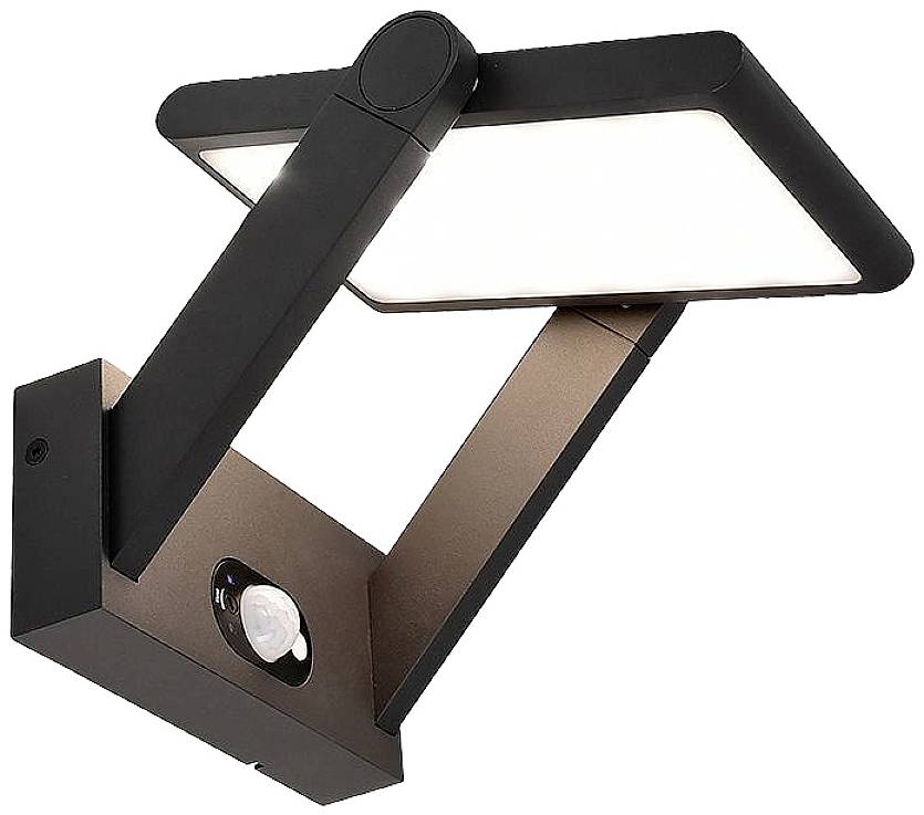 Deko Light Solar Premium I 731116 Solar-Außenwandleuchte mit Bewegungsmelder LED 1.6W Dunkelgrau