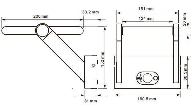 Deko Light Solar Premium I 731116 Solar-Außenwandleuchte mit Bewegungsmelder LED 1.6W Dunkelgrau