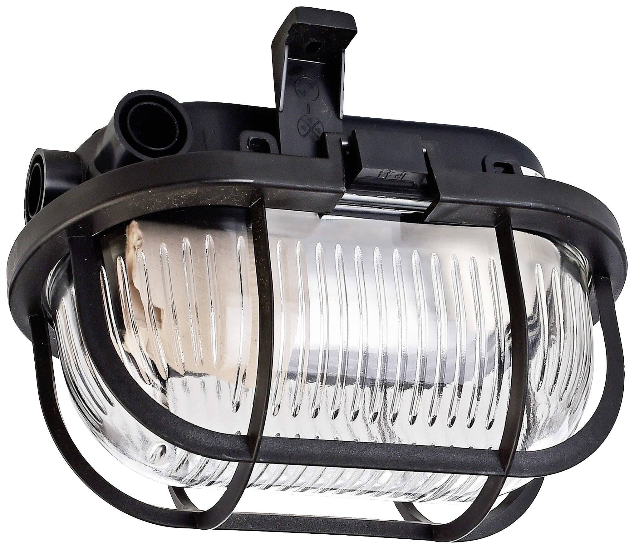 Deko Light Syrma Oval Schwarz 401012 Außendeckenleuchte, Außenwandleuchte Schwarz