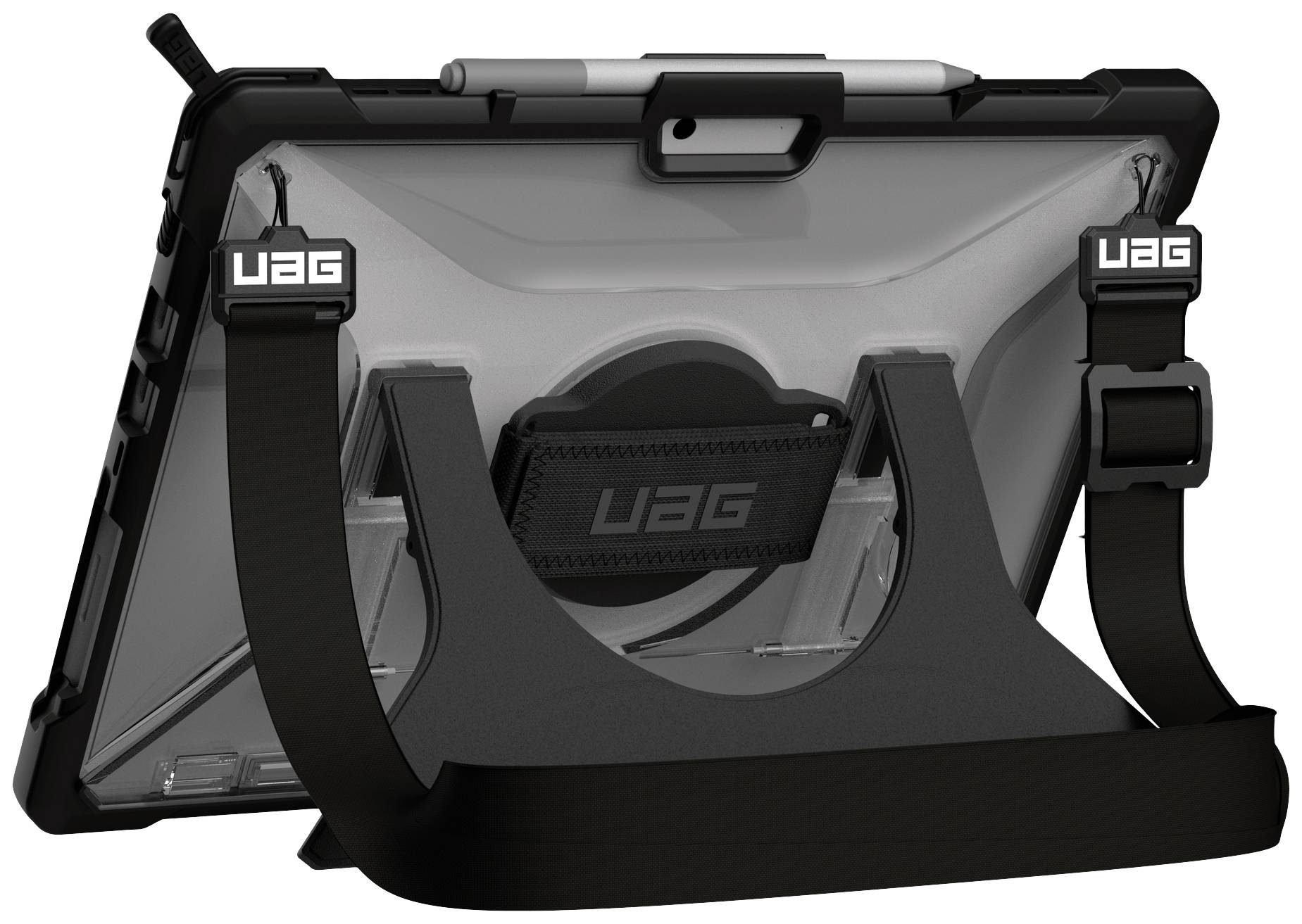 Urban Armor Gear Handstrap Case Tablet-Cover Microsoft Surface Pro 8 33,0cm (13") Back Cover Ice, Transparent
