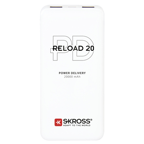 Skross Reload 20 PD Powerbank 20000 mAh Li-Ion Weiß Statusanzeige