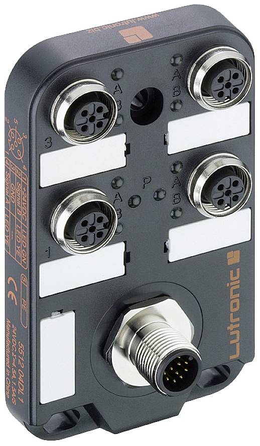 Lutronic 5512 04DL1 5512 04DL1 Sensor/Aktorbox passiv M12-Verteiler mit Metallgewinde 1St.