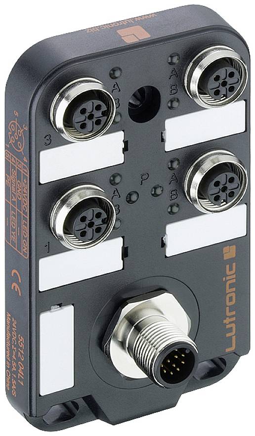 Lutronic 5512 04L1 5512 04L1 Sensor/Aktorbox passiv M12-Verteiler mit Metallgewinde 1St.